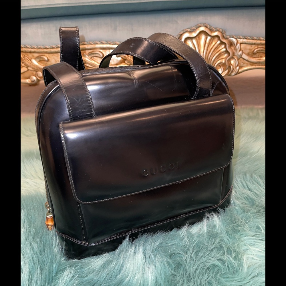Gucci patent leather purse